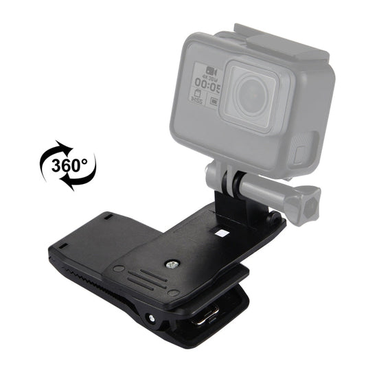 Mochila PULUZ giratoria de 360 grados Soportes Rec-mounts Soporte de abrazadera de liberación rápida para GoPro Hero12 Black…