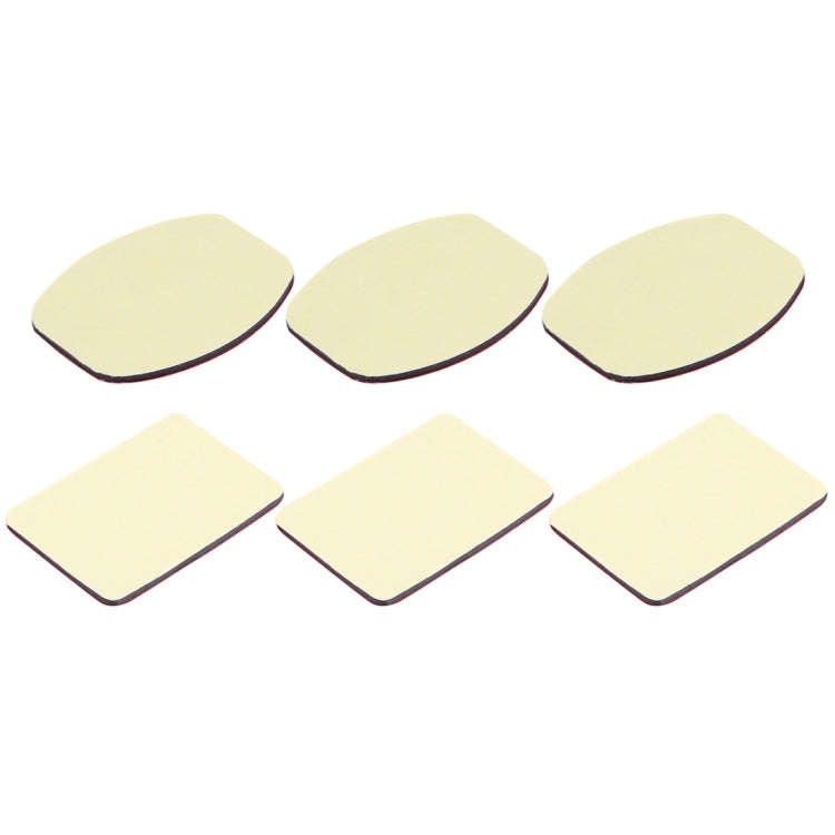 Pegatinas PULUZ 3 adhesivas planas + 3 pegatinas adhesivas curvas para GoPro Hero12 Black / Hero11 /10/9/8/7/6/5, Insta360 A…