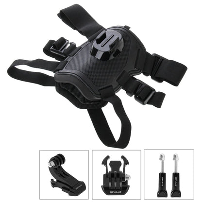 Correa de pecho PULUZ Hound Dog Fetch Arnés ajustable para para GoPro Hero12 Black / Hero11 /10/9/8/7/6/5, Insta360 Ace / Ac…