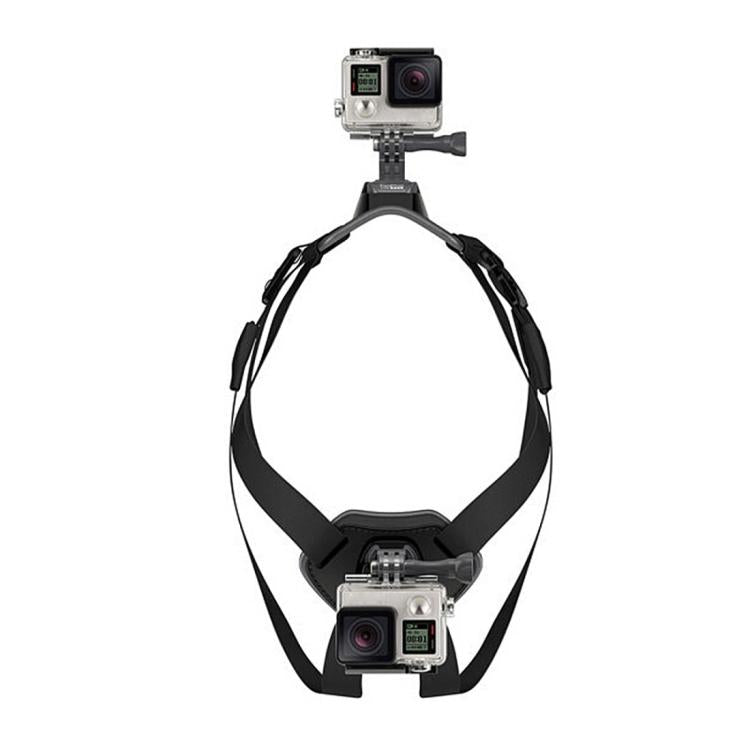Correa de pecho PULUZ Hound Dog Fetch Arnés ajustable para para GoPro Hero12 Black / Hero11 /10/9/8/7/6/5, Insta360 Ace / Ac…