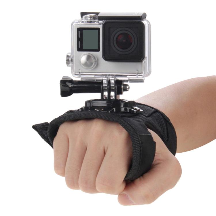 Correa de palma PULUZ Banda de montaje con estilo guante con rotación de 360 grados para GoPro Hero12 Black / Hero11 /10/9/8…