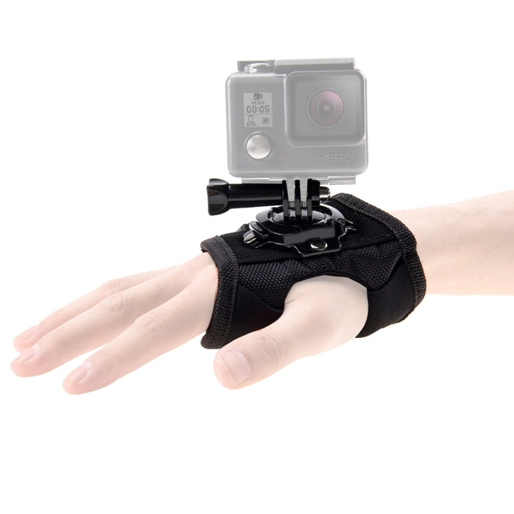 Correa de palma PULUZ Banda de montaje con estilo guante con rotación de 360 grados para GoPro Hero12 Black / Hero11 /10/9/8…