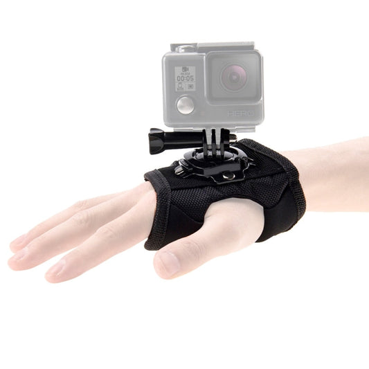 Correa de palma PULUZ Banda de montaje con estilo guante con rotación de 360 grados para GoPro Hero12 Black / Hero11 /10/9/8…