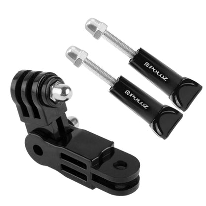 Soporte de abrazadera PULUZ Brazo pivotante ajustable de 3 vías con 2 tornillos largos para cámaras de deportes de acción PU…