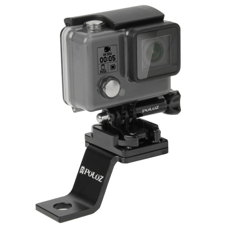 Soporte fijo de metal para motocicleta PULUZ para GoPro Hero12 Black / Hero11 /10/9/8/7/6/5, Insta360 Ace / Ace Pro, y otras…