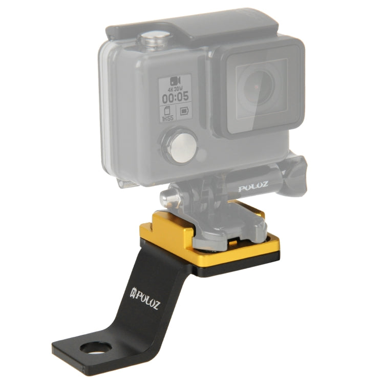 Soporte fijo de metal para motocicleta PULUZ para GoPro Hero12 Black / Hero11 /10/9/8/7/6/5, Insta360 Ace / Ace Pro, y otras…