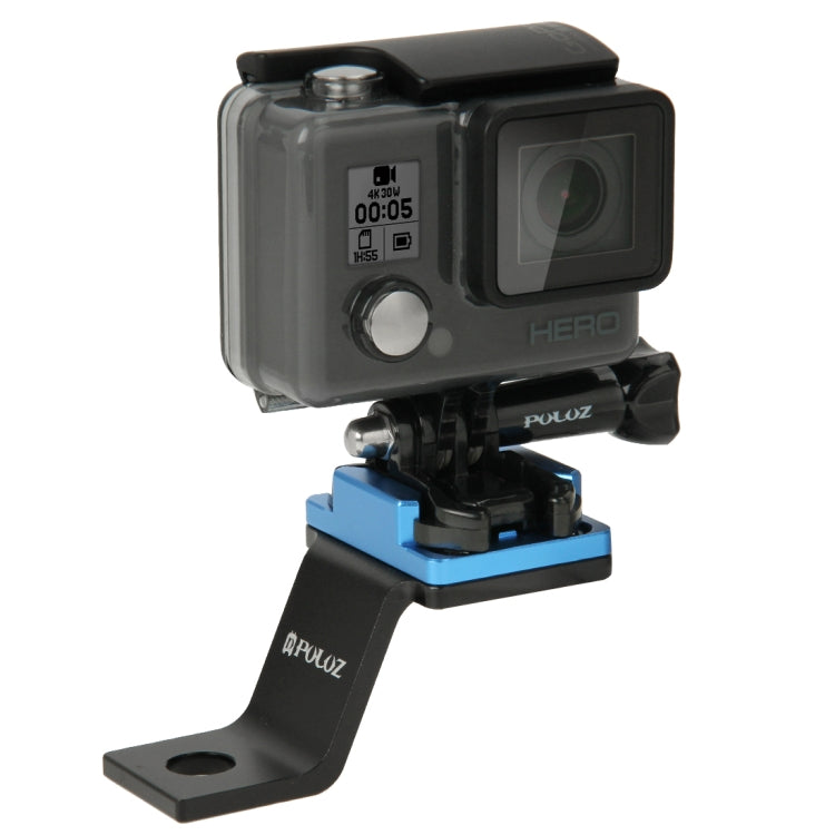 Soporte fijo de metal para motocicleta PULUZ para GoPro Hero12 Black / Hero11 /10/9/8/7/6/5, Insta360 Ace / Ace Pro, y otras…