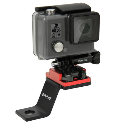 Soporte fijo de metal para motocicleta PULUZ para GoPro Hero12 Black / Hero11 /10/9/8/7/6/5, Insta360 Ace / Ace Pro, y otras…