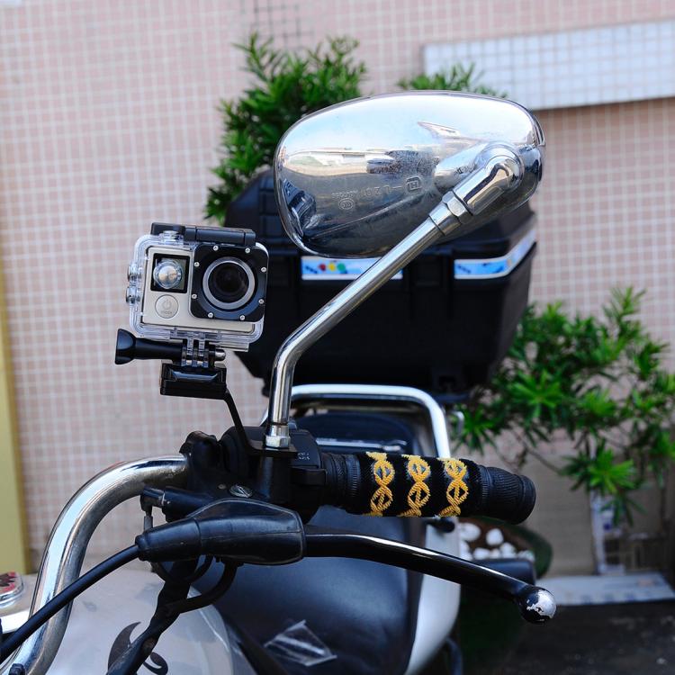 Soporte fijo de metal para motocicleta PULUZ para GoPro Hero12 Black / Hero11 /10/9/8/7/6/5, Insta360 Ace / Ace Pro, y otras…