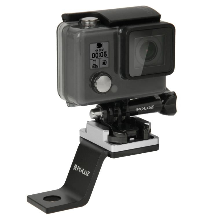 Soporte fijo de metal para motocicleta PULUZ para GoPro Hero12 Black / Hero11 /10/9/8/7/6/5, Insta360 Ace / Ace Pro, y otras…