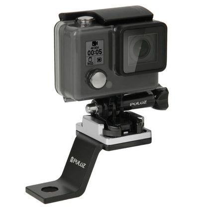 Soporte fijo de metal para motocicleta PULUZ para GoPro Hero12 Black / Hero11 /10/9/8/7/6/5, Insta360 Ace / Ace Pro, y otras…