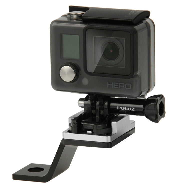 Soporte fijo de metal para motocicleta PULUZ para GoPro Hero12 Black / Hero11 /10/9/8/7/6/5, Insta360 Ace / Ace Pro, y otras…