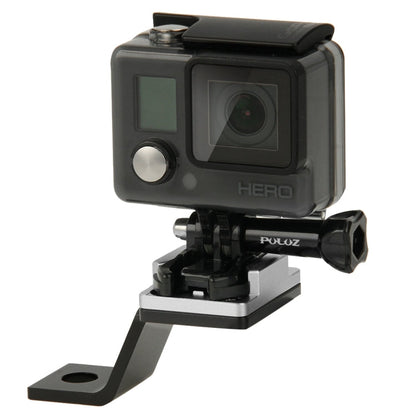 Soporte fijo de metal para motocicleta PULUZ para GoPro Hero12 Black / Hero11 /10/9/8/7/6/5, Insta360 Ace / Ace Pro, y otras…