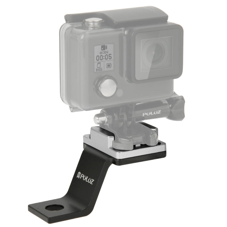 Soporte fijo de metal para motocicleta PULUZ para GoPro Hero12 Black / Hero11 /10/9/8/7/6/5, Insta360 Ace / Ace Pro, y otras…