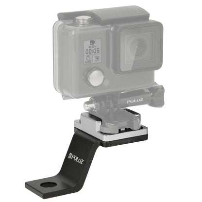 Soporte fijo de metal para motocicleta PULUZ para GoPro Hero12 Black / Hero11 /10/9/8/7/6/5, Insta360 Ace / Ace Pro, y otras…
