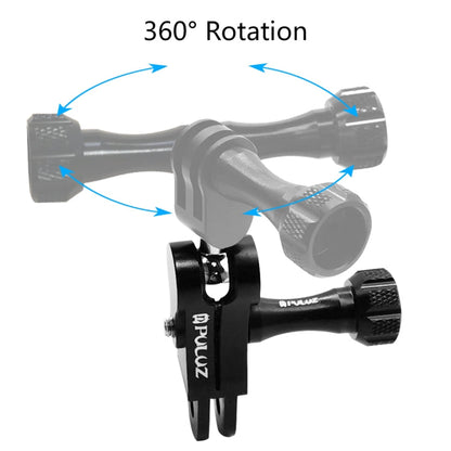 Soporte de rótula de aluminio CNC PULUZ con 2 tornillos largos para GoPro Hero12 Black / Hero11 /10/9/8/7/6/5, Insta360 Ace……