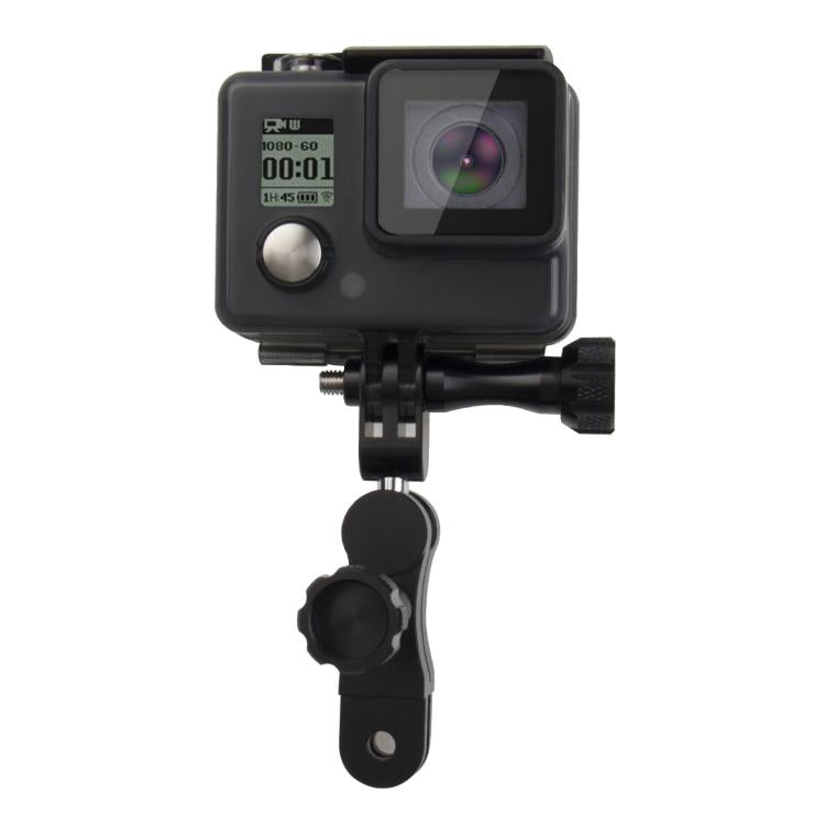 Soporte de rótula de aluminio CNC PULUZ con 2 tornillos largos para GoPro Hero12 Black / Hero11 /10/9/8/7/6/5, Insta360 Ace……