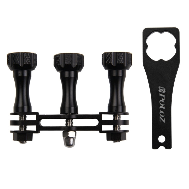 Soporte de conexión multifuncional de aluminio CNC PULUZ con 3 tornillos largos y llave para GoPro, Insta360, y otras cámara…