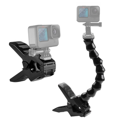 Soporte PULUZ Action Sports Cameras Jaws Flex Clamp para GoPro Hero12 Black / Hero11 /10/9/8/7/6/5, Insta360 Ace / Ace Pro,…