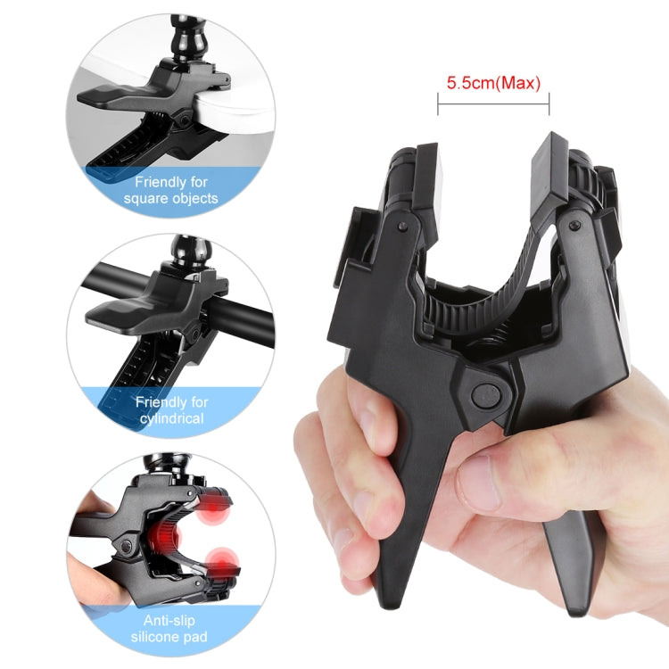 Soporte PULUZ Action Sports Cameras Jaws Flex Clamp para GoPro Hero12 Black / Hero11 /10/9/8/7/6/5, Insta360 Ace / Ace Pro,……