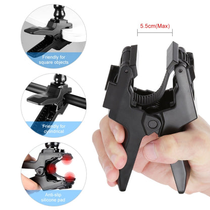 Soporte PULUZ Action Sports Cameras Jaws Flex Clamp para GoPro Hero12 Black / Hero11 /10/9/8/7/6/5, Insta360 Ace / Ace Pro,……