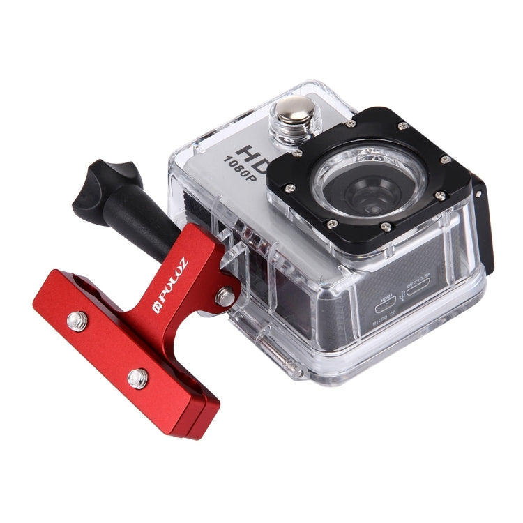 Soporte de cojín para asiento de bicicleta de aleación de aluminio PULUZ para GoPro Hero12 Black / Hero11 /10/9/8/7/6/5, Ins…