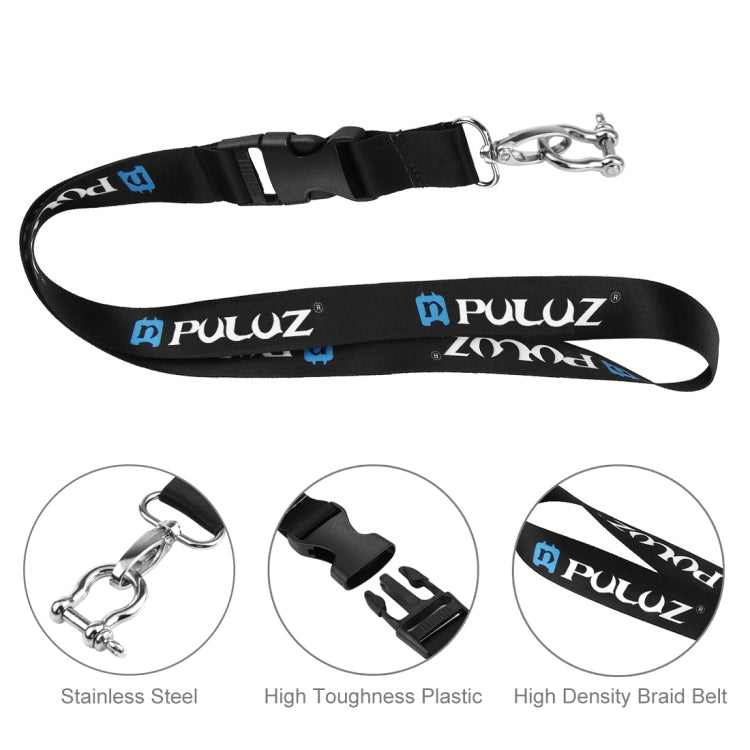Correa PULUZ 60 cm para el cuello larga desmontable Lanyard Sling GoPro Hero12 Black / Hero11 /10/9/8/7/6/5, Insta360 Ace /……