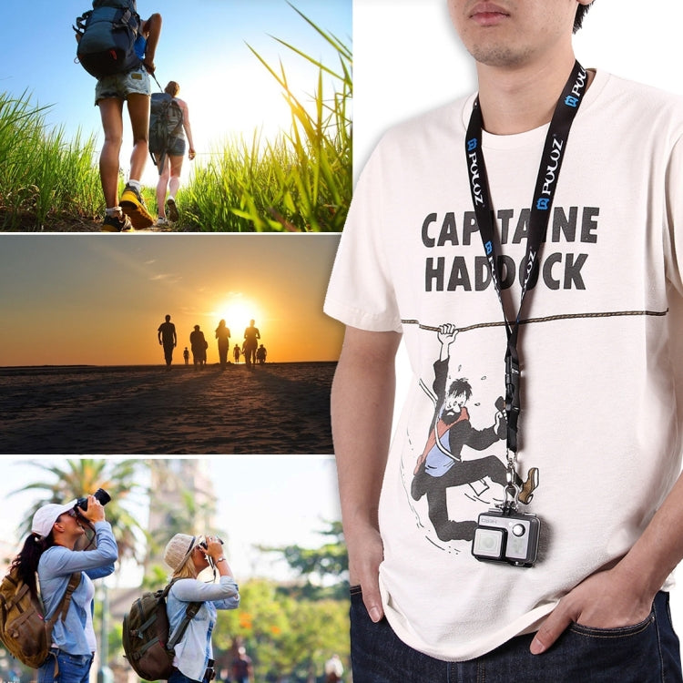 Correa PULUZ 60 cm para el cuello larga desmontable Lanyard Sling GoPro Hero12 Black / Hero11 /10/9/8/7/6/5, Insta360 Ace /……