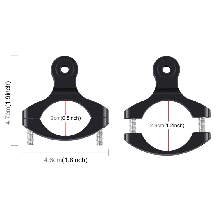 Soporte de aluminio Adaptador de manillar de bicicleta PULUZ para GoPro Hero12 Black / Hero11 /10/9/8/7/6/5, Insta360 Ace /……