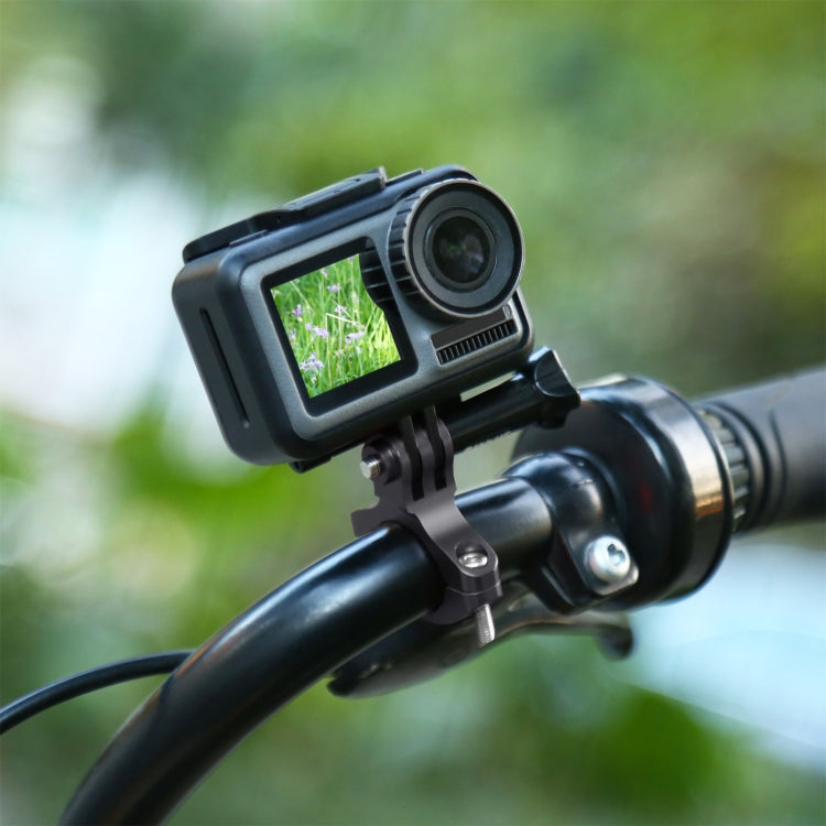 Soporte de aluminio Adaptador de manillar de bicicleta PULUZ para GoPro Hero12 Black / Hero11 /10/9/8/7/6/5, Insta360 Ace /……