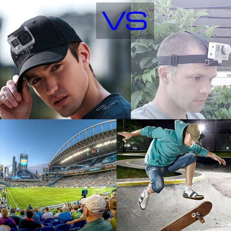 Gorra de béisbol PULUZ con hebilla de gancho en J y tornillo para GoPro, y otras cámaras de acción para DJI Osmo Action (azu…