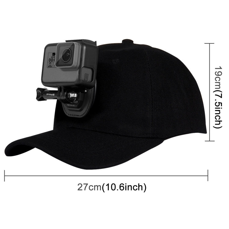 Gorra de béisbol PULUZ con hebilla de gancho en J y tornillo para GoPro, y otras cámaras de acción para DJI Osmo Action (neg…