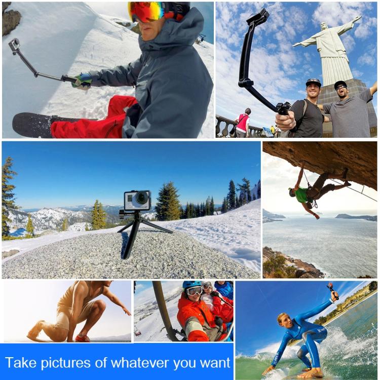 PULUZ TRIPLE DE PULUZ TRIPOD FOLLET CONTRATO DE STICK MONOPOD PARA GOPRO, INSTA360 ONE R, OSMO Acción y otras cámaras de acc…