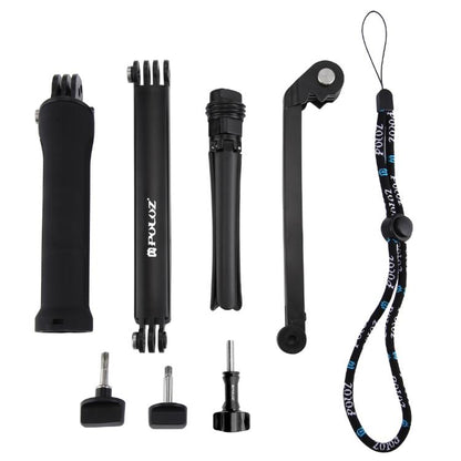 PULUZ TRIPLE DE PULUZ TRIPOD FOLLET CONTRATO DE STICK MONOPOD PARA GOPRO, INSTA360 ONE R, OSMO Acción y otras cámaras de acc…