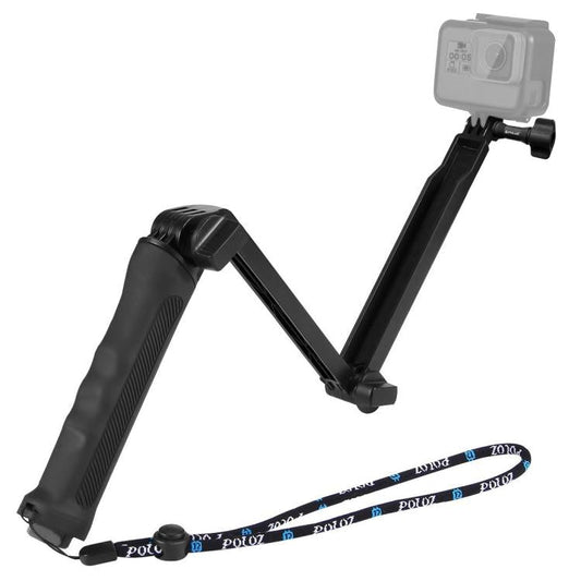 PULUZ TRIPLE DE PULUZ TRIPOD FOLLET CONTRATO DE STICK MONOPOD PARA GOPRO, INSTA360 ONE R, OSMO Acción y otras cámaras de acc…