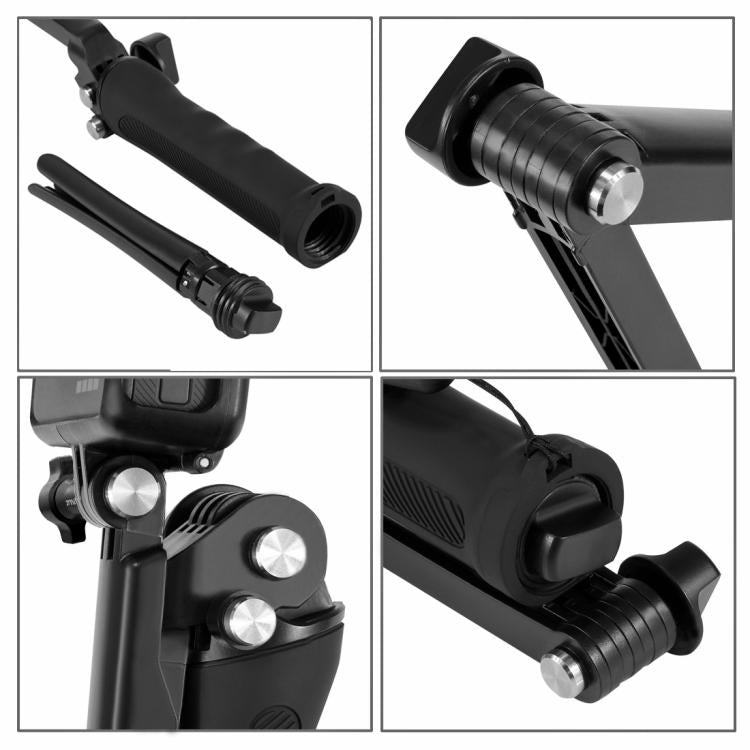 PULUZ TRIPLE DE PULUZ TRIPOD FOLLET CONTRATO DE STICK MONOPOD PARA GOPRO, INSTA360 ONE R, OSMO Acción y otras cámaras de acc…