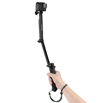 PULUZ TRIPLE DE PULUZ TRIPOD FOLLET CONTRATO DE STICK MONOPOD PARA GOPRO, INSTA360 ONE R, OSMO Acción y otras cámaras de acc…