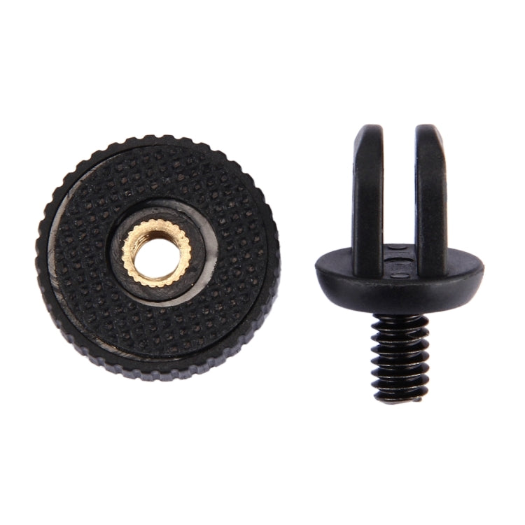 Trípode Adaptador de montaje de con tornillo PULUZ de 1/4 de pulgada para GoPro Hero12 Black / Hero11 /10/9/8/7/6/5, Insta36…