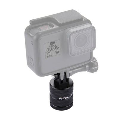 Trípode PULUZ Adaptador CNC de montaje en con orificio para tornillo de 1/4 de pulgada para GoPro Hero12 Black / Hero11 /10/…