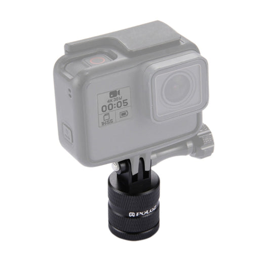 Trípode PULUZ Adaptador CNC de montaje en con orificio para tornillo de 1/4 de pulgada para GoPro Hero12 Black / Hero11 /10/…