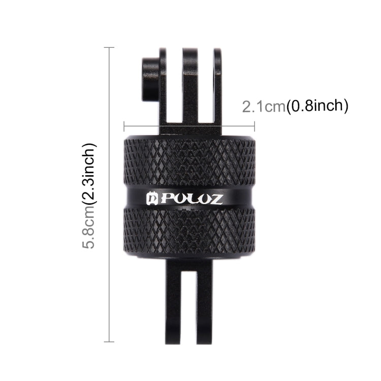 Soporte de trípode PULUZ con brazo de extensión giratorio CNC de rotación de 360 grados para GoPro Hero12 Black / Hero11 /10…