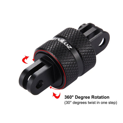 Soporte de trípode PULUZ con brazo de extensión giratorio CNC de rotación de 360 grados para GoPro Hero12 Black / Hero11 /10…