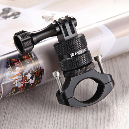 Soporte PULUZ adaptador de manillar de aluminio para bicicleta con rotación de 360 grados con tornillo para GoPro Hero12 Bla…