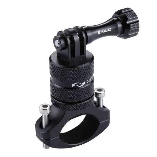 Soporte PULUZ adaptador de manillar de aluminio para bicicleta con rotación de 360 grados con tornillo para GoPro Hero12 Bla…