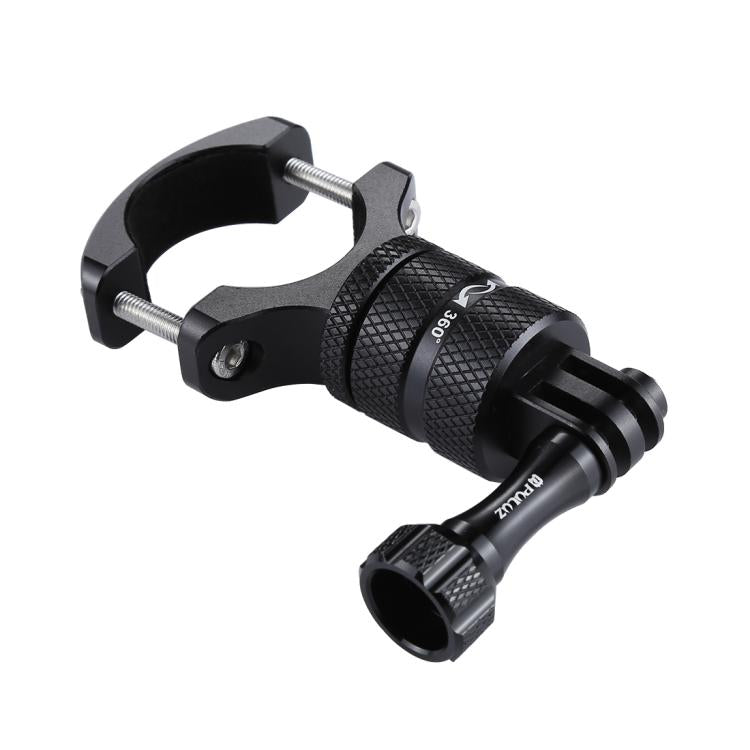 Soporte PULUZ adaptador de manillar de aluminio para bicicleta con rotación de 360 grados con tornillo para GoPro Hero12 Bla…