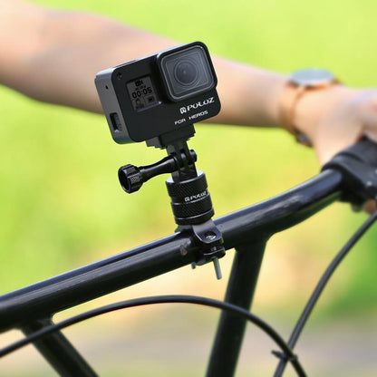 Soporte PULUZ adaptador de manillar de aluminio para bicicleta con rotación de 360 grados con tornillo para GoPro Hero12 Bla…