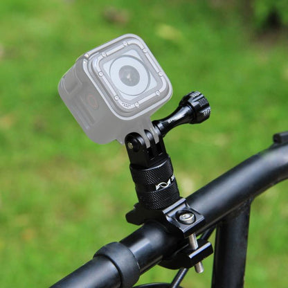 Soporte PULUZ adaptador de manillar de aluminio para bicicleta con rotación de 360 grados con tornillo para GoPro Hero12 Bla…