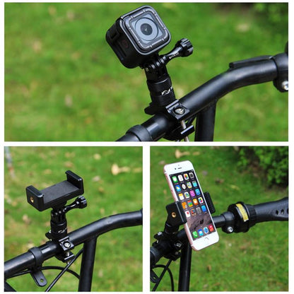 Soporte PULUZ adaptador de manillar de aluminio para bicicleta con rotación de 360 grados con tornillo para GoPro Hero12 Bla…