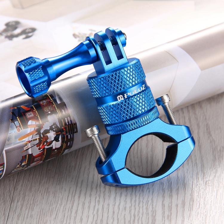 Soporte PULUZ adaptador de manillar de aluminio para bicicleta con rotación de 360 grados con tornillo para GoPro Hero12 Bla…