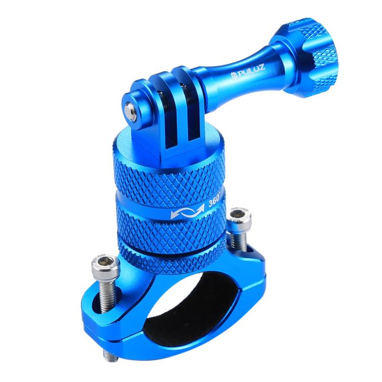 Soporte PULUZ adaptador de manillar de aluminio para bicicleta con rotación de 360 grados con tornillo para GoPro Hero12 Bla…